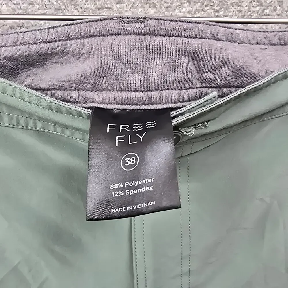 FREE FLY APPAREL MENS CASUAL SHORTS, SIZE 38